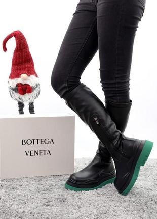Жіночі черевики bottega veneta зимові5 фото