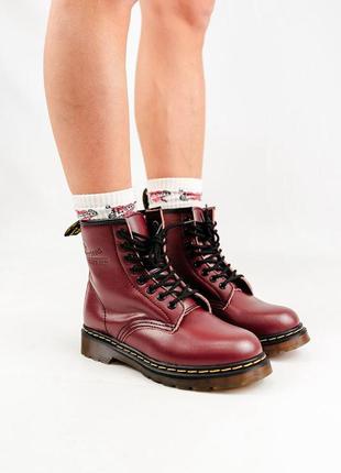 Зимние женские ботинки dr. martens