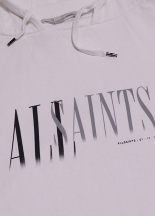 Allsaints худі кофта пуловер капішонка оригінал оверсайз велике лого унісекс5 фото