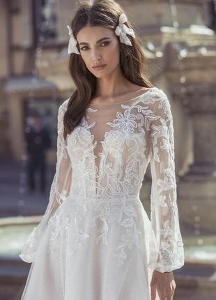 Весільна сукня paradice з колекції lite by dominiss 2020 від бренду dominiss5 фото