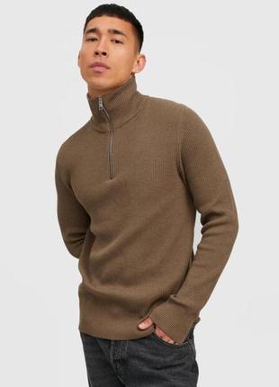 Jack&amp;jones premium свитер тройер perfect 12216768 коричневый slim fit