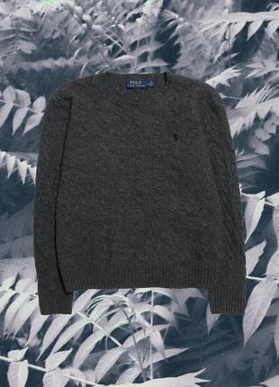 Идеальное состояние вязаный шерстяной свитер с косами косичками XXS / 40