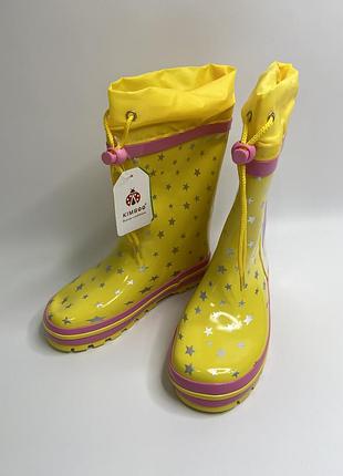 Гумові чоботи для дівчат ( 30-35 р.) від тм kimboo