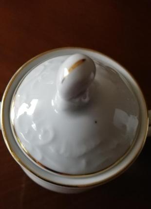 Кофейный фарфоровый набор сливочник и сахарница германия4 фото