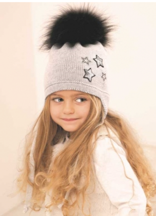 Шапка для дівчинки р-р 46 - 48 польща