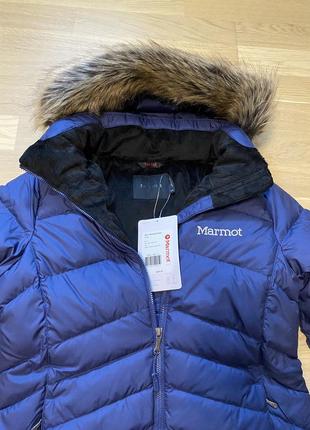 Новое пуховое пальто marmot, оригинал! зимний пуховик парка женская4 фото