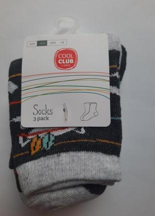 Носки шкарпетки 3 пари cool club eur 25-273 фото