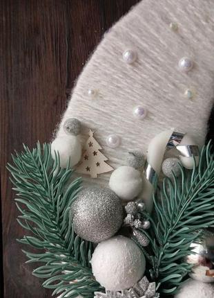 Рождественский декор. рождественский месяц. рождественский венок. праздничный декор.