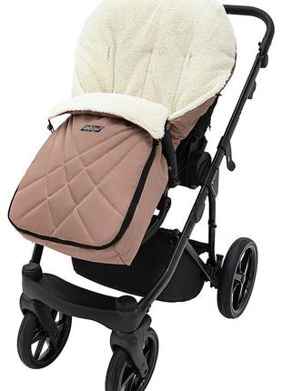 Зимний конверт babyroom wool n-8 cappuccino капучино4 фото