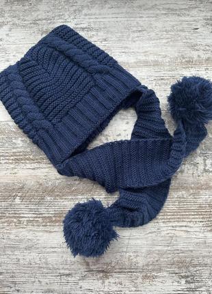 Теплая шапка 6-8 лет