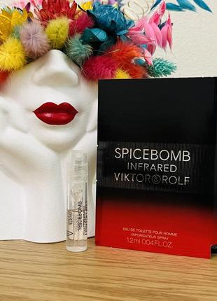 Оригинальный пробник парфюма туалетная вода viktor &amp; rolf spicebomb infrared