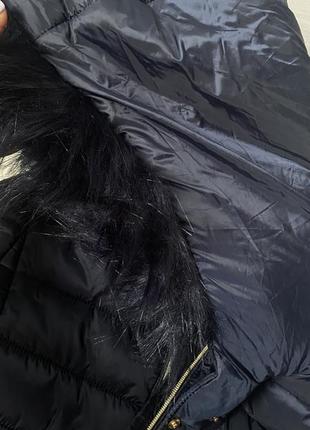 Куртка пальто ovs синяя на девочку black friday2 фото