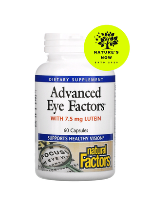 Natural factors advanced eye factors витамины для глаз с лютеином - 60 капсул