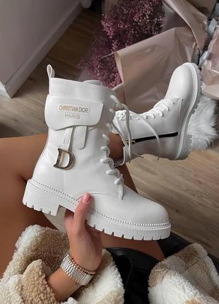 Зимние женские ботинки dior boots