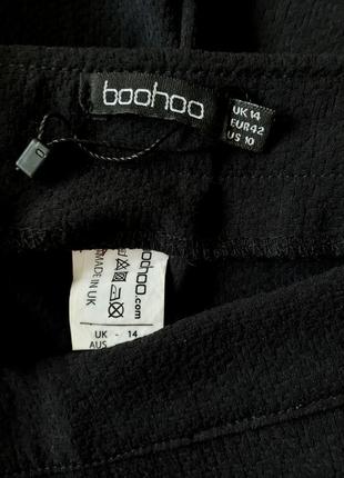 Новая текстурированная черная юбка boohoo 14 uk2 фото