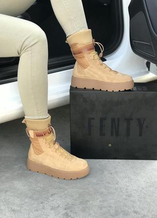 Зимние женские ботинки fenty x puma