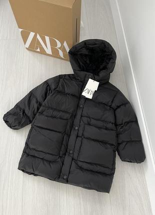 Довгий пуховик, пальто zara