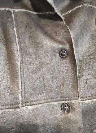 Легкая дубленка жакет пиджак7 фото