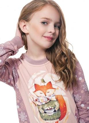 Утеплена піжама для дівчинки від тм еллен на gnp 034/001