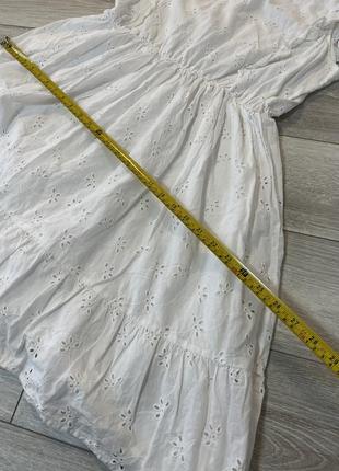 Невероятное летнее платье коттоновое платье короткое платье с воланами платье до колен хлопковое платье3 фото
