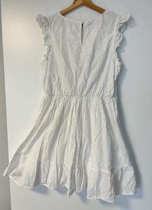 Невероятное летнее платье коттоновое платье короткое платье с воланами платье до колен хлопковое платье2 фото
