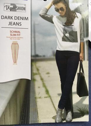 Джинси скіні. dark denim jeans3 фото