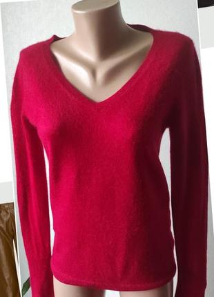 Кашеміровий джемпер.червоний кашеміровий светер.