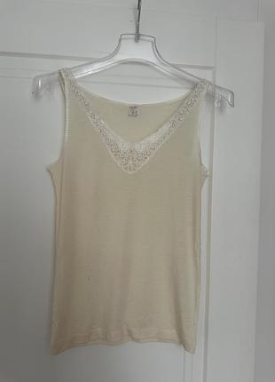 Термобелье майка hanro woolensilk