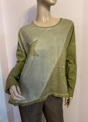 Бутековая итальянская блуза- оверсайз