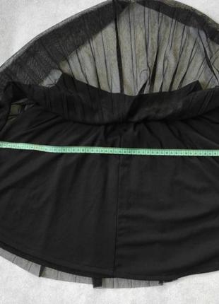 Плиссированная юбка из фатина тюля евросетки6 фото