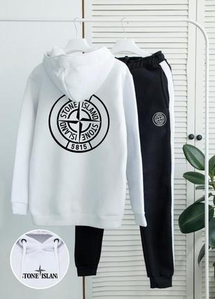 Шикарний зимовий костюм "stone island fleece winter"