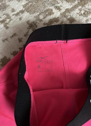 Детские капри найк про nike pro розовые спортивные шорты детская спортивная одежда детские лосины3 фото