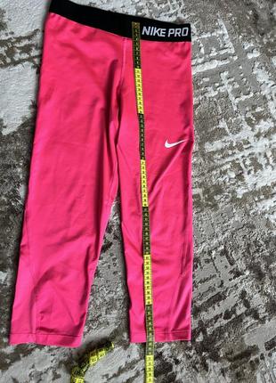 Детские капри найк про nike pro розовые спортивные шорты детская спортивная одежда детские лосины5 фото
