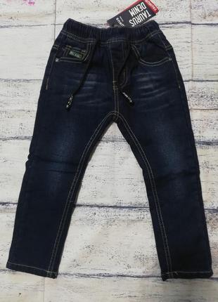Утепленные джинсы на флисе 98-1101 фото