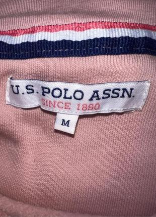 Худи, кофта, u.s. polo assn с логотипом, на флисе 145 фото