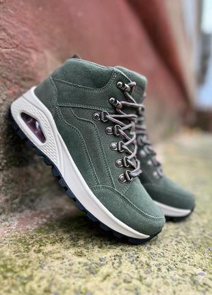 Круті демісезонні напівчеревики хайкери skechers /сша/