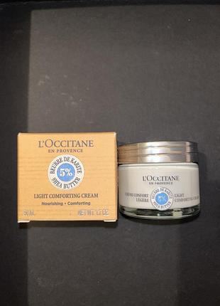 L'occitane 5% каріте легкий крем для обличчя2 фото