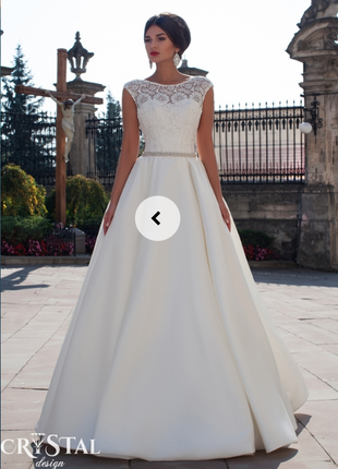 Сказочное свадебное платье от crystal design для настоящей принцессы1 фото