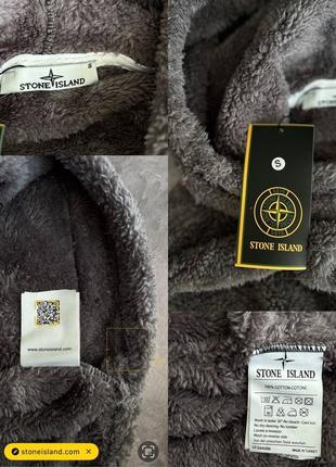 Теплое худи stone island3 фото