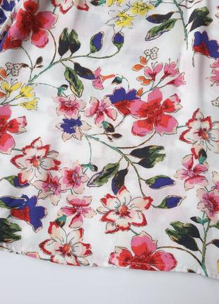 Блуза в цветочный принт оверсайз stradivarius8 фото