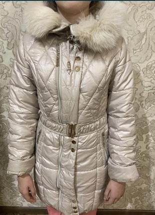 Зимнє тепле пальто на зріст 158-164
