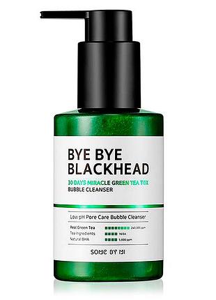 Пінка для вмивання з екстрактом зеленого чаю some by mi проти чорних цяток blackhead 30 days