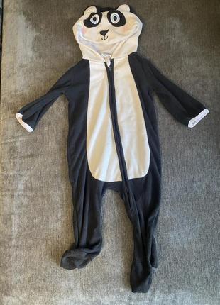 Теплый человечек панда пижама одежда для дома2 фото
