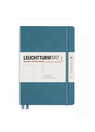 Блокнот leuchtturm1917 rising colours средний, stone blue, чистые листы (363333)1 фото