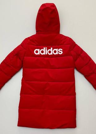 Куртка подовжена зимова тепла, зима adidas3 фото