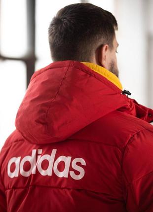 Куртка подовжена зимова тепла, зима adidas7 фото