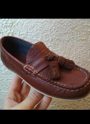 Кожаные туфли, мокасины 28-29р (18см) zara