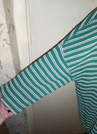 Трикотажная,фактурная блузка в полоску,большого размера,cecil6 фото