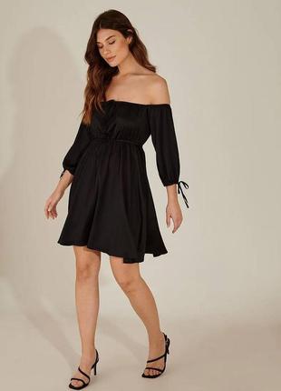 Красиве плаття на бретельках na-kd off shoulder mini dress2 фото