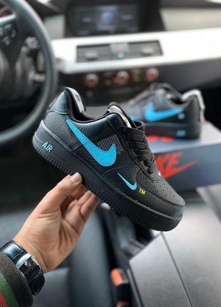 Кроссовки женские nike air force 1 low '07 lv8 utility, черные, найк аир форс, кросівки